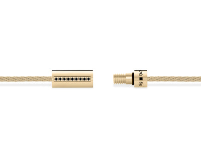 cable bracelet with diamonds le 9g
